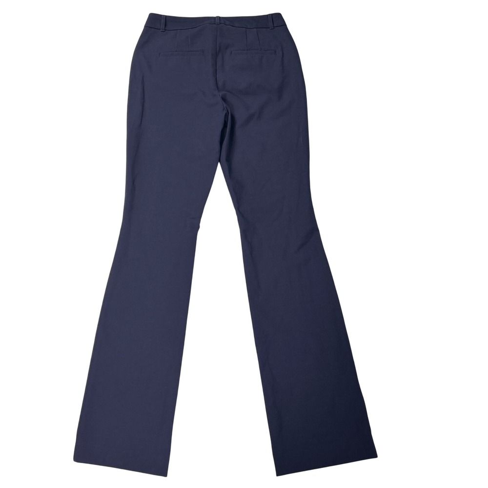 WHBM Dress Pants Womens 4L 4T Tall Ines Slim Bootcut Comfort Stretch Navy Blue - Picture 5 of 11